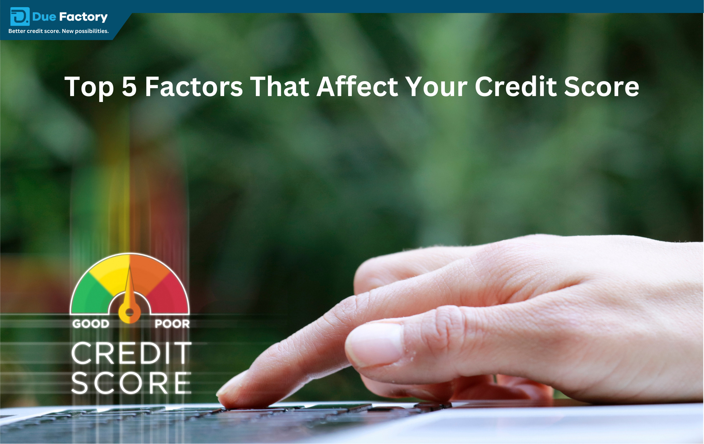 Read more about the article Top 5 Factors That Affect Your Credit Score